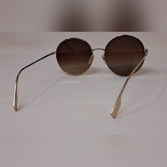 NWT Burberry Sunglasses Frames Only Prescription Gold Metal Full B3132 58-19-140 - Picture 8 of 14